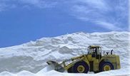 front end loader in sand pit